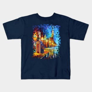 Sherlock with the big ben Starry the night Kids T-Shirt